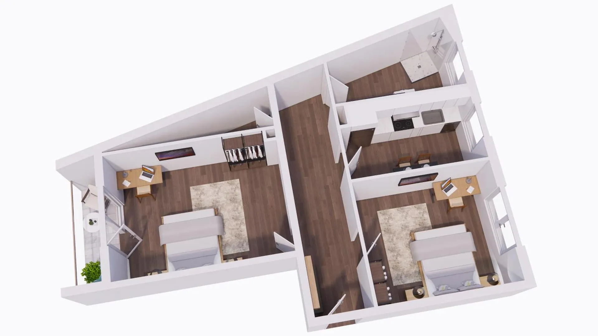 Falk Homes- Luxus Apartments, Ideal Fuer Geschaeftsreisende & Familien - Nahe Messe, Im Zentrum Nuernbergs Mit Balkon, Arbeitsplatz & Parkplatz, Self Check-In Apartamento Núremberg