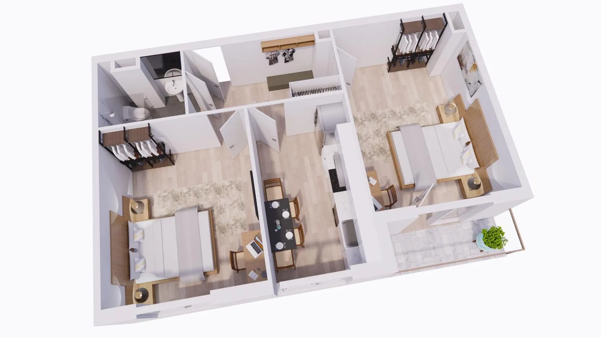 Falk Homes- Luxus Apartments, Ideal Fuer Geschaeftsreisende & Familien - Nahe Messe, Im Zentrum Nuernbergs Mit Balkon, Arbeitsplatz & Parkplatz, Self Check-In 0*, Núremberg Alemania